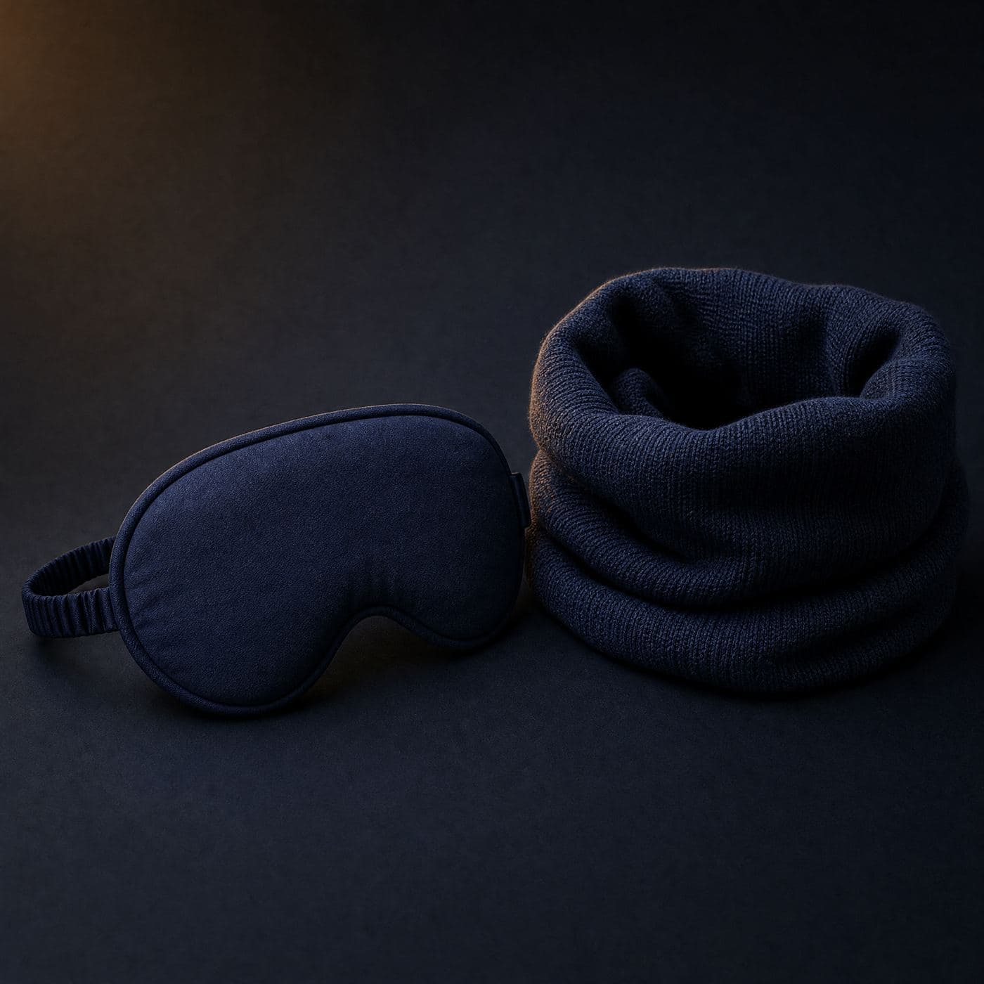 Eye-Mask & Neck Wrap Set, laid flat