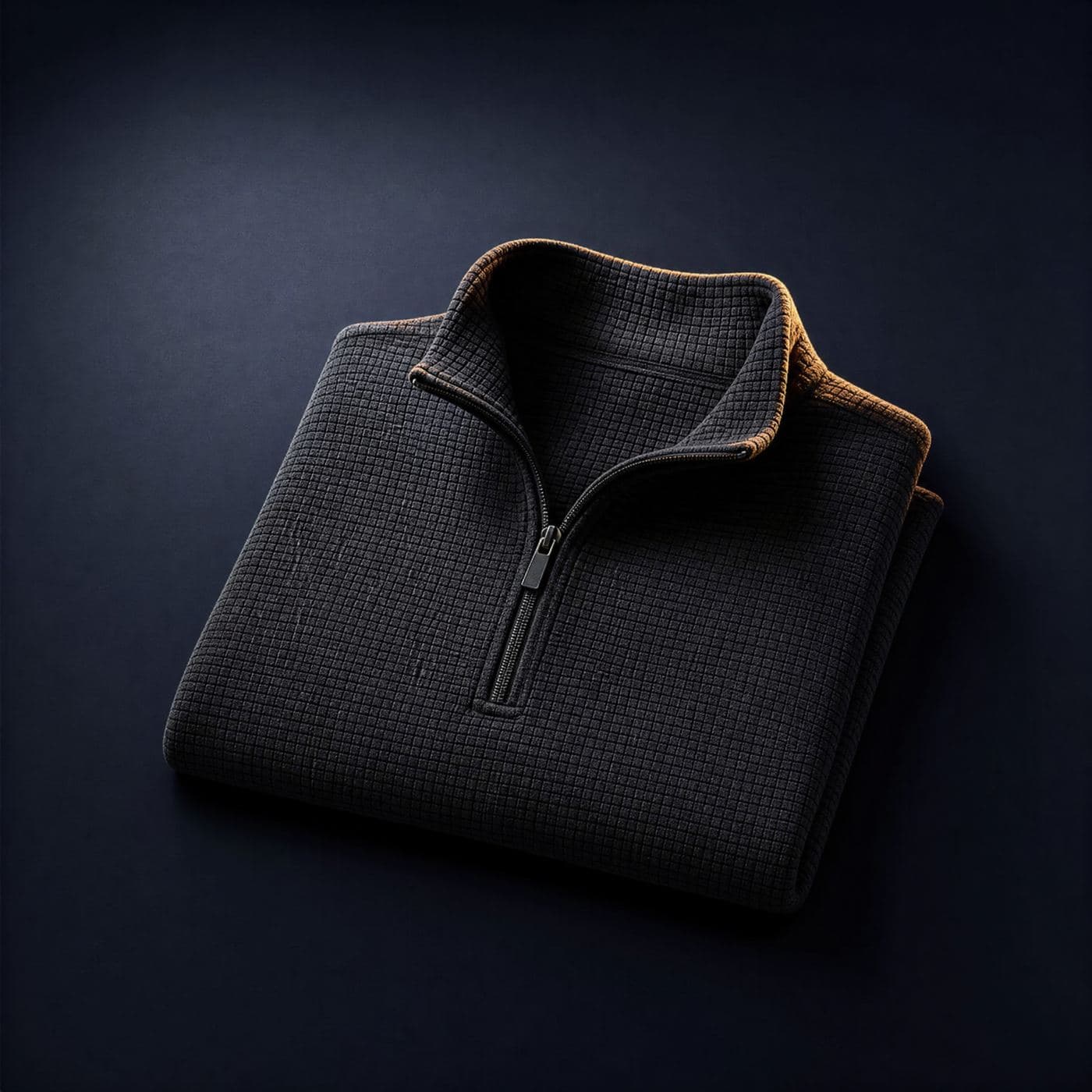 Fleece Grid Midlayer, laid flat